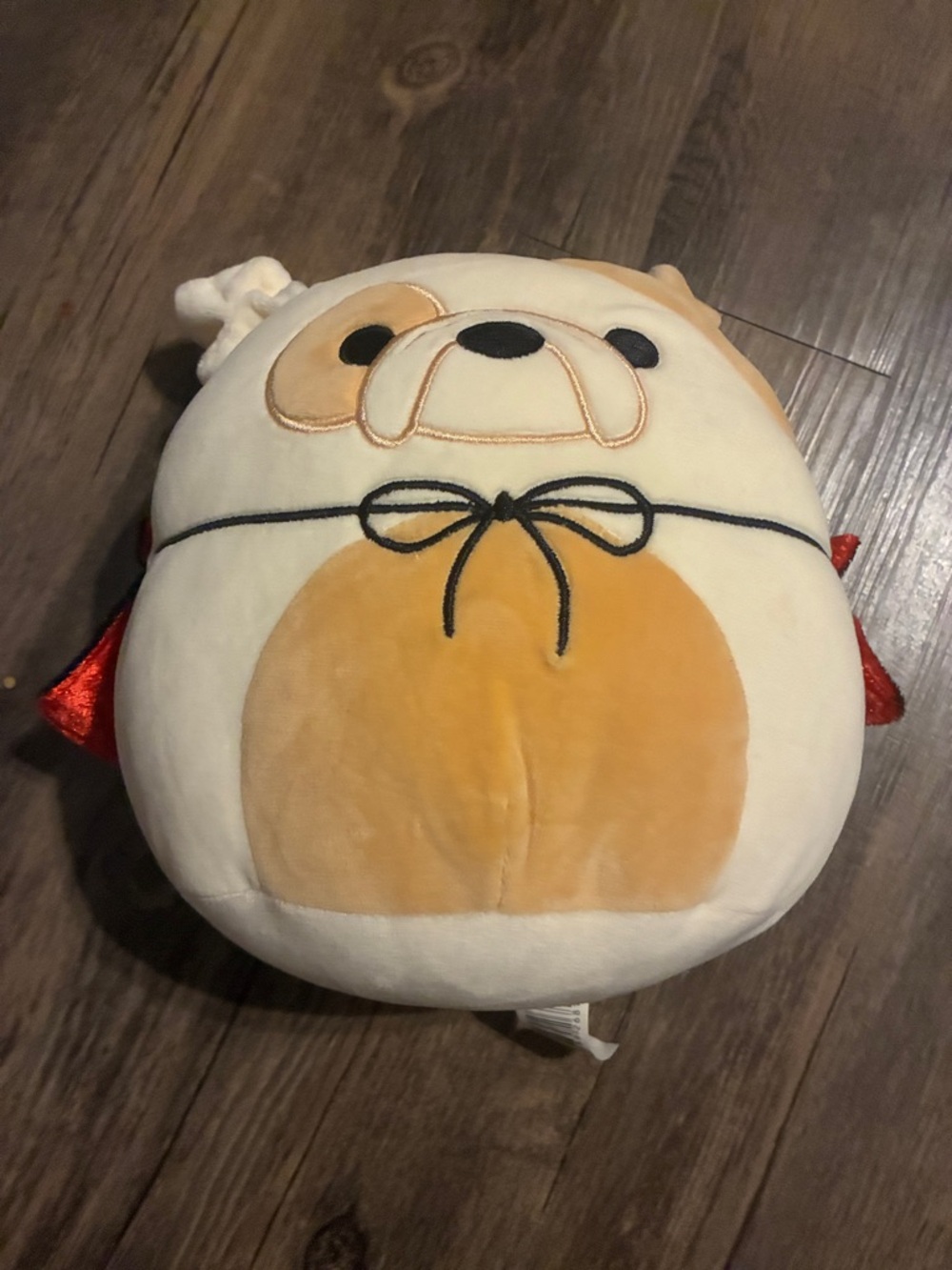 Kellytoy Cream & Black Plush Character Pillow